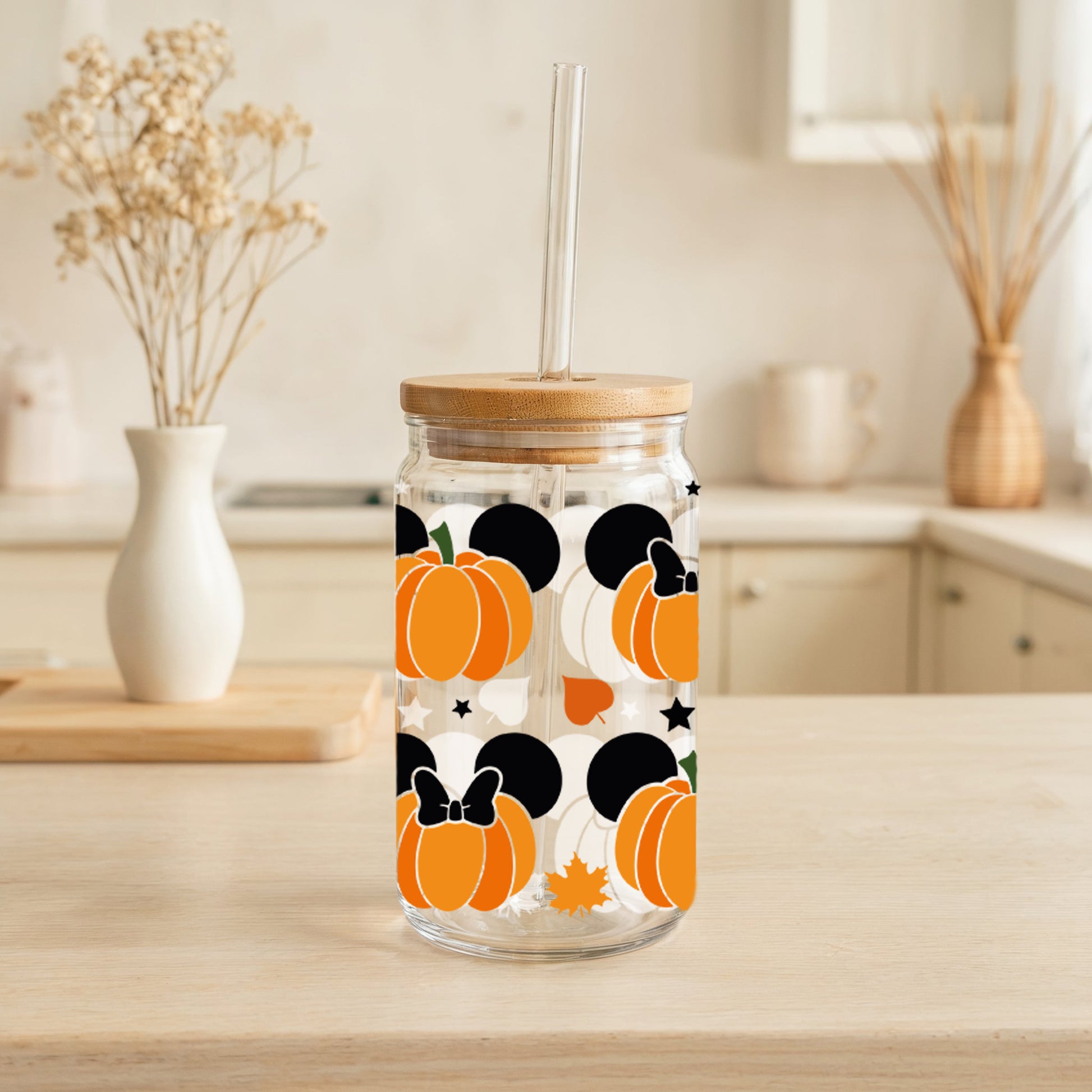 Mickey, Minnie Disney Halloween Can Tumbler - Spooky Season Giftware