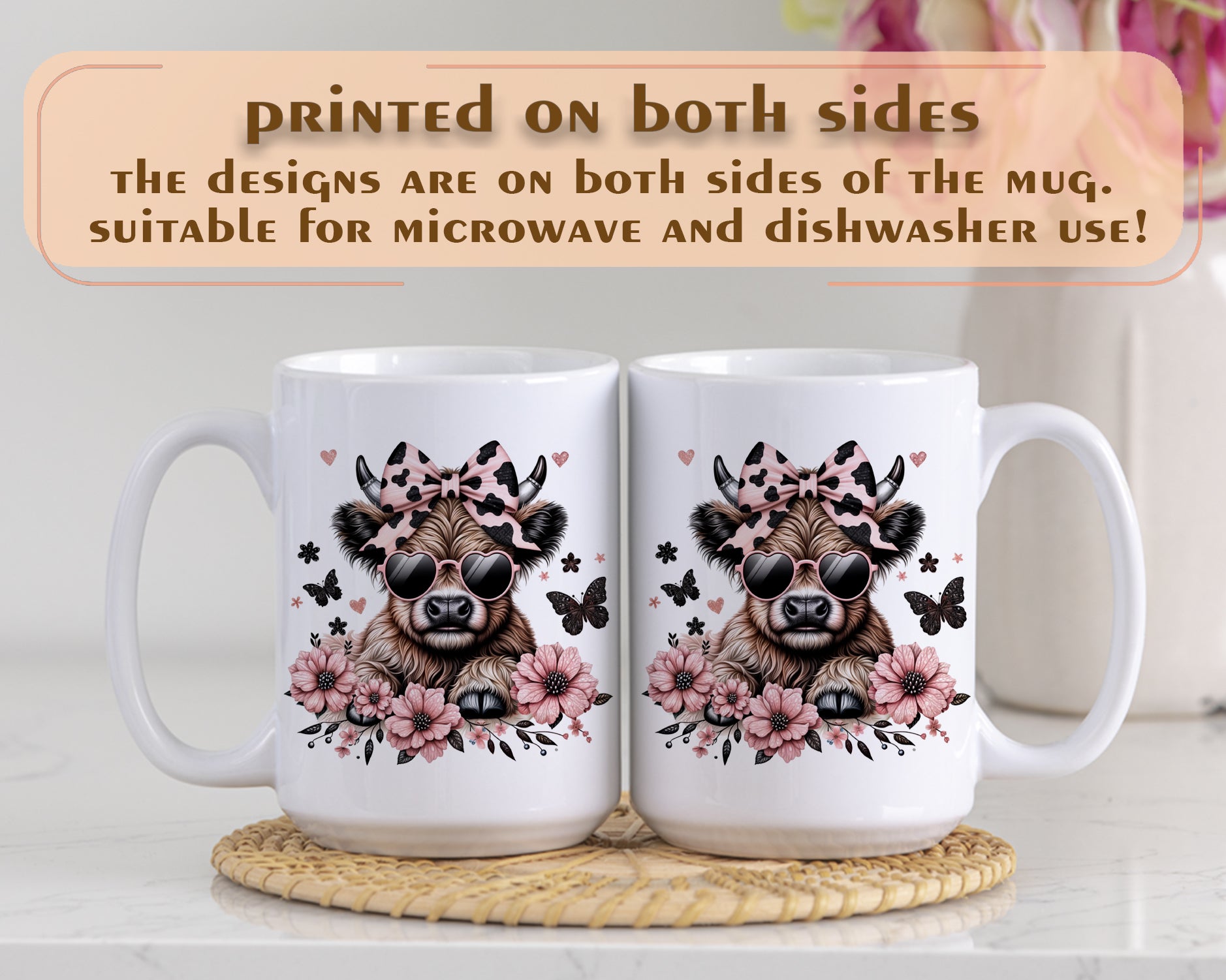Handcrafted cow ceramic mug, cute farm animal coffee cup, rustic lover gift.