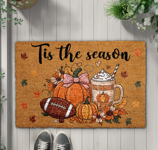 Seasonal Doormats: Pumpkin Spice Latte, Football, Thanksgiving Home Decor