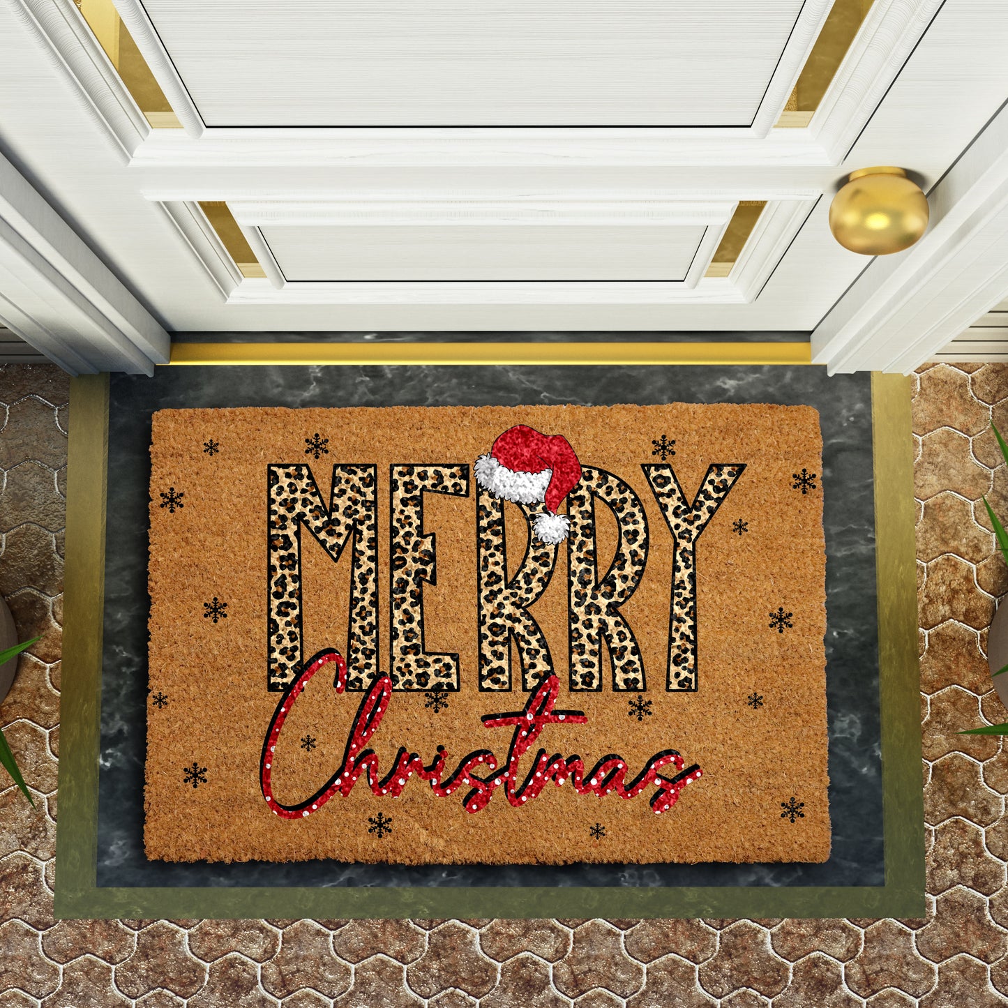 Liven Up Your Home with Festive Leopard Print Doormat