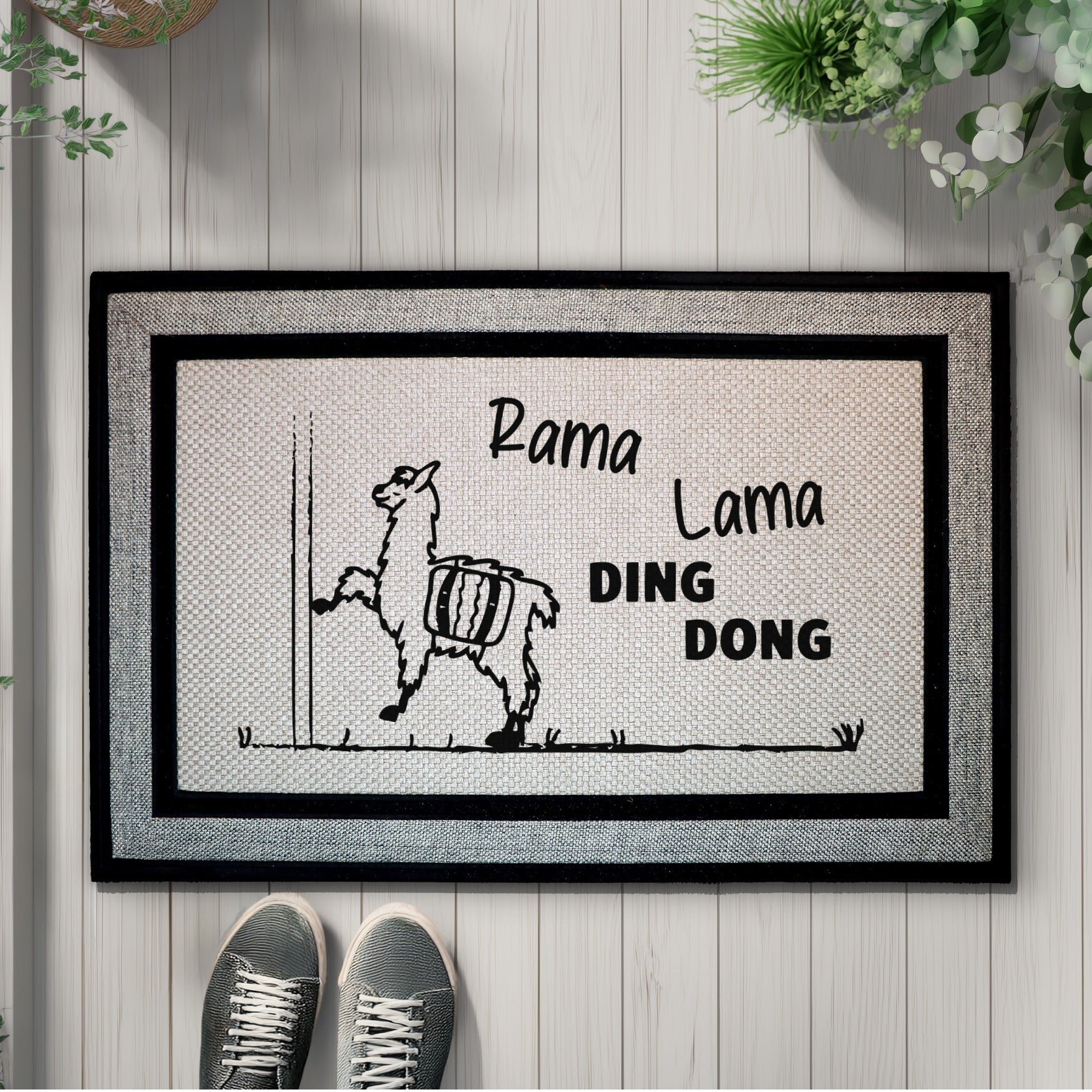 Rama Lama Ding Dong Doormat, Welcome Guests with Humorous Style!