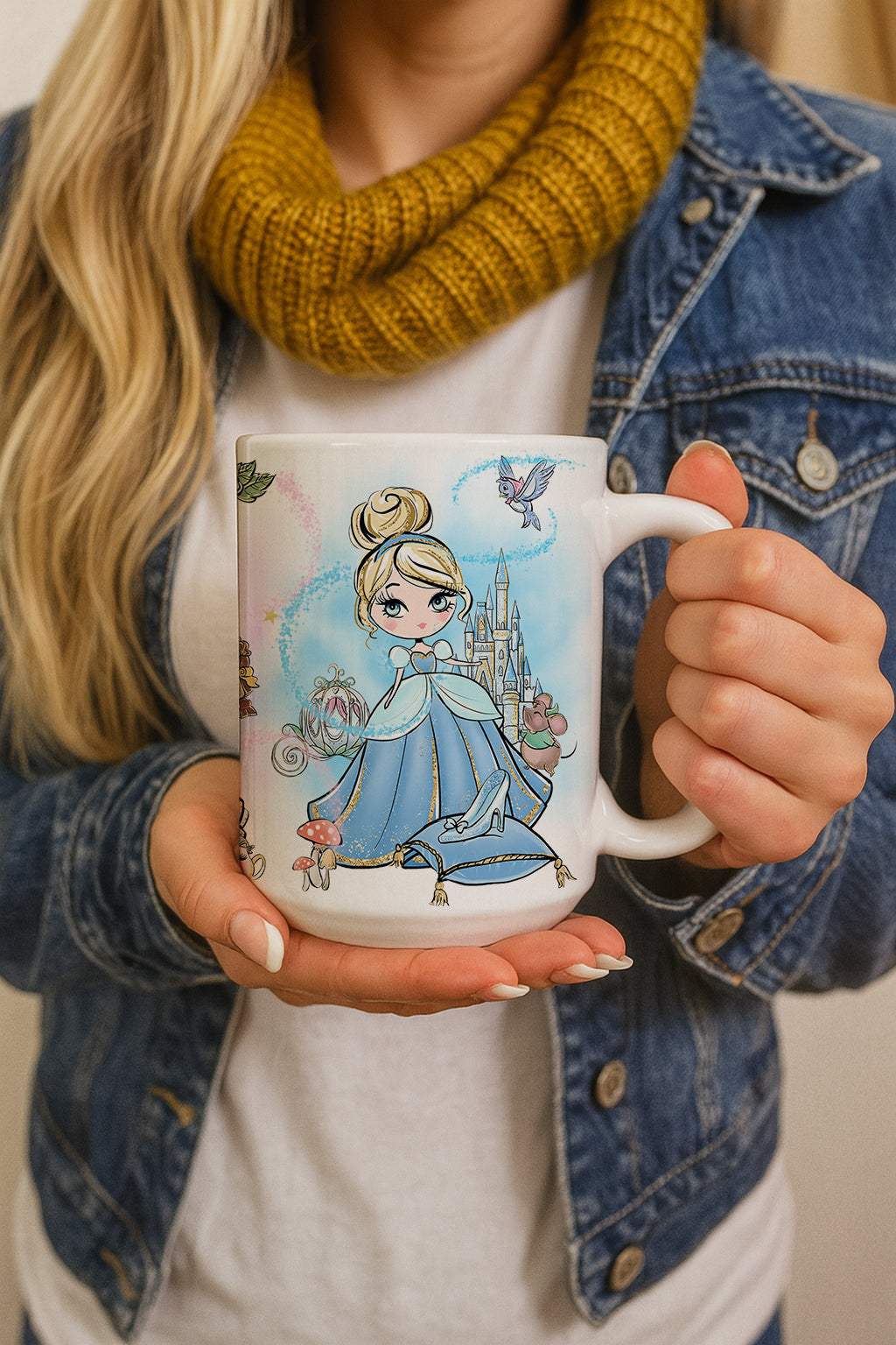 Enchanting Disney Princess Ceramic Mug, Magical Tea Party Giftware