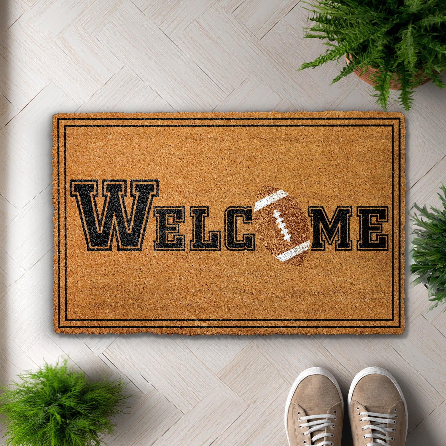 Football Lover's Welcome: Touchdown Outdoor Doormat, Perfect Sports Fan Gift