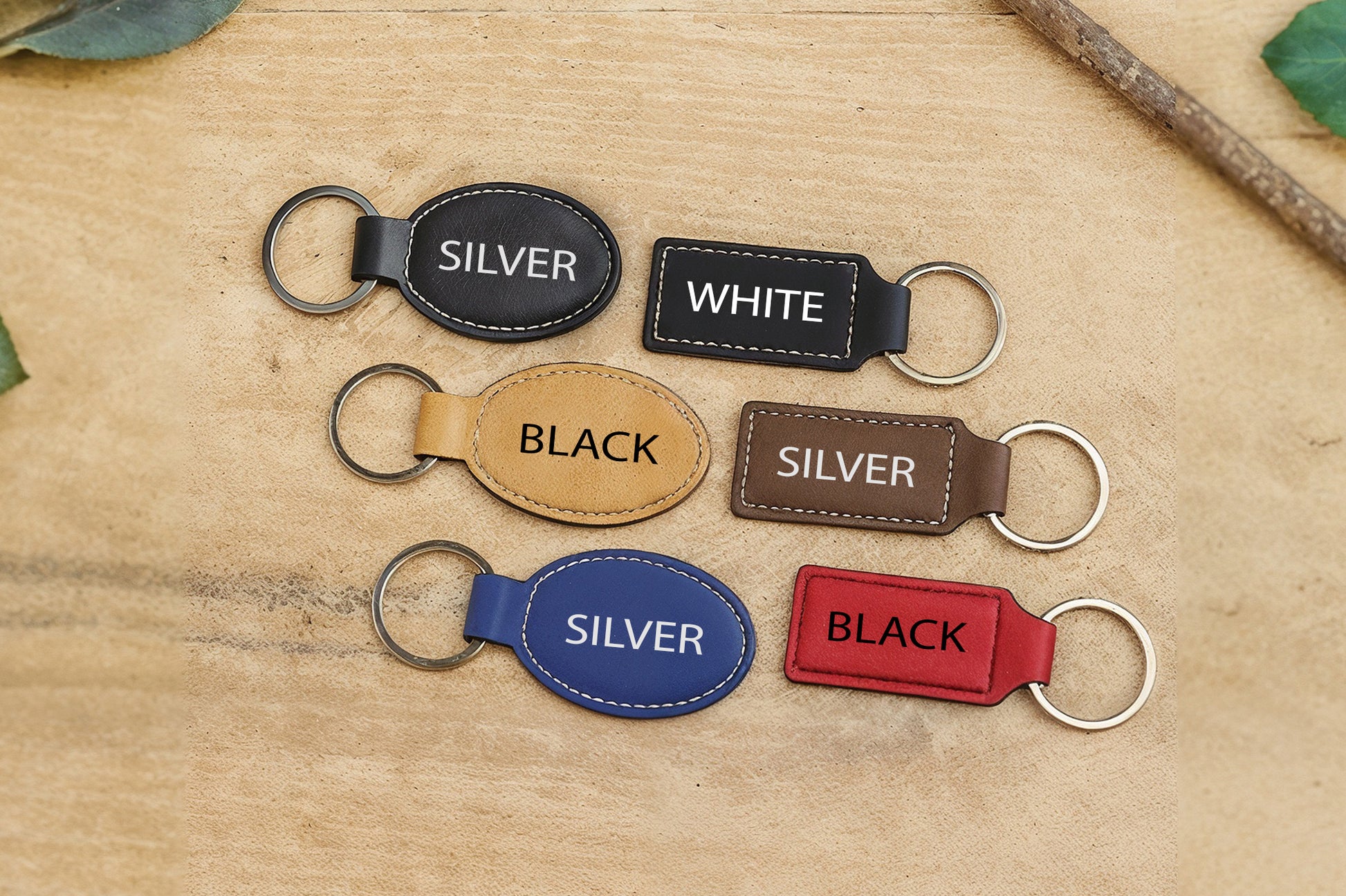 Custom Engraved Leather Keychain, Best Dad Ever Gift, Coolest Husband