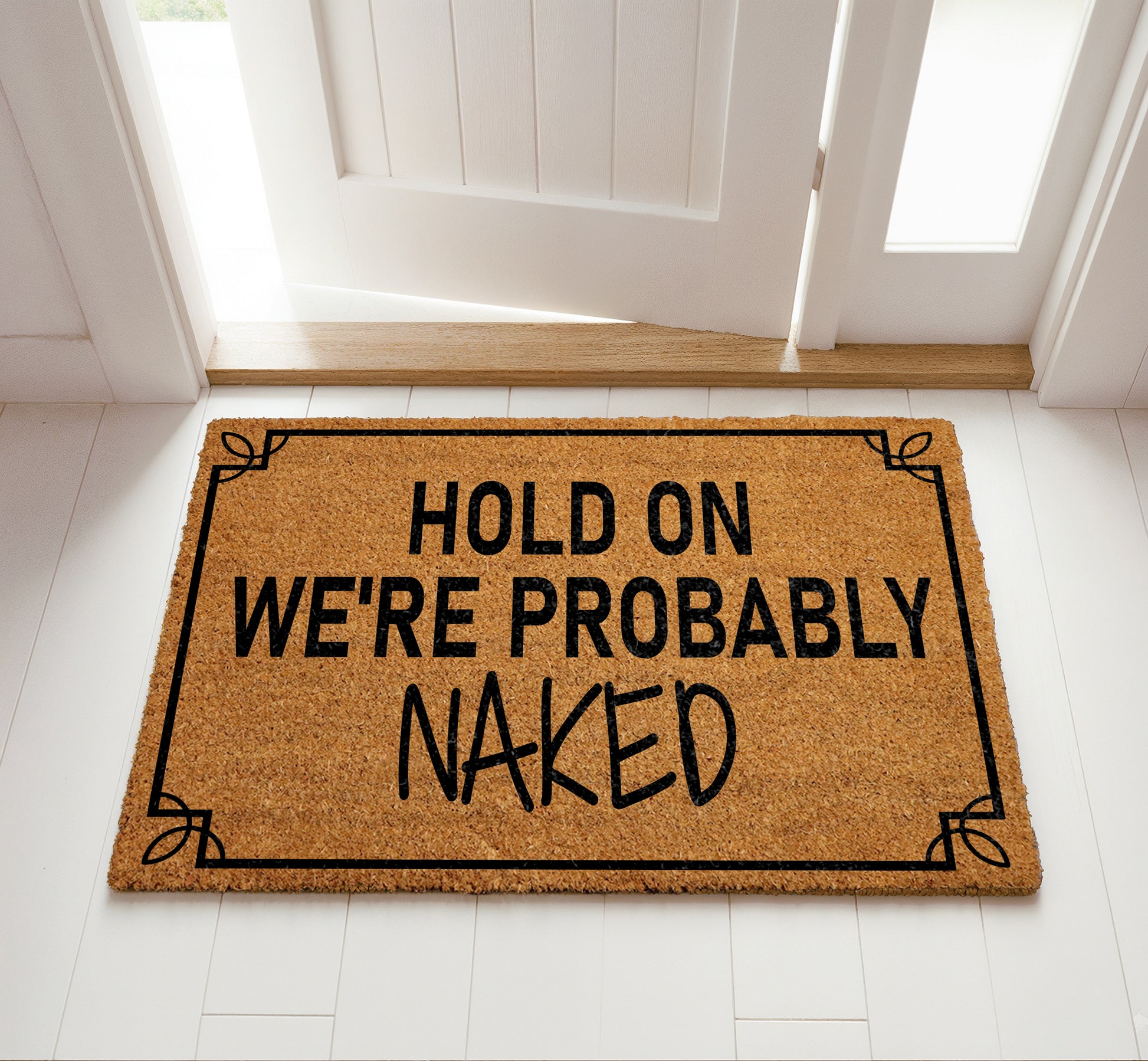 Sarcastic Welcome Mat, Funny Adult Humor Doormat - Novelty Design
