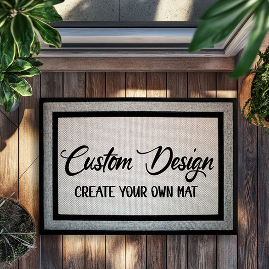 Create Your Own Custom Doormat, Your Logo Or Text Here