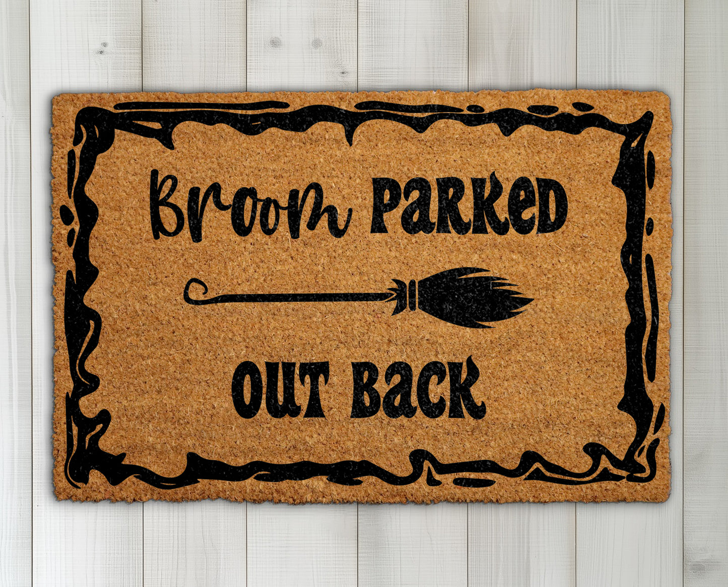 Witchy Front Porch Decor, Funny Halloween Entrance Mat, Spooky Rug