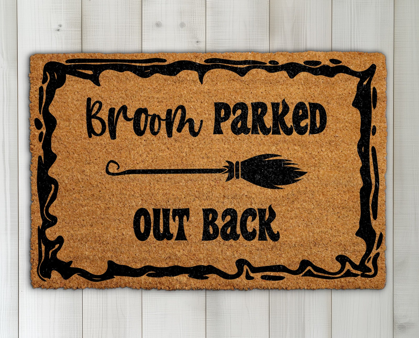 Witchy Front Porch Decor, Funny Halloween Entrance Mat, Spooky Rug