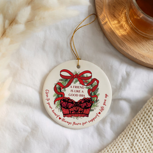 Aesthetic Friends Appreciation Keepsake, Adult Humor Xmas Friendship Gift