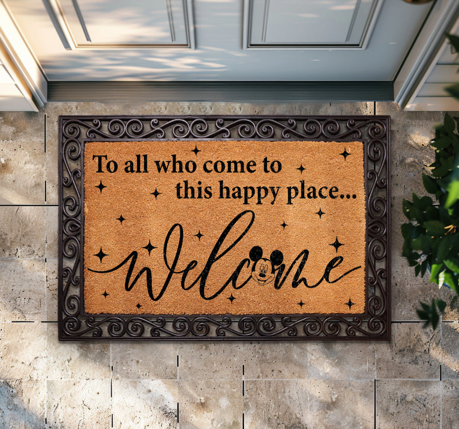 Mickey Welcome Doormat - Disney Magic for WDW Lovers
