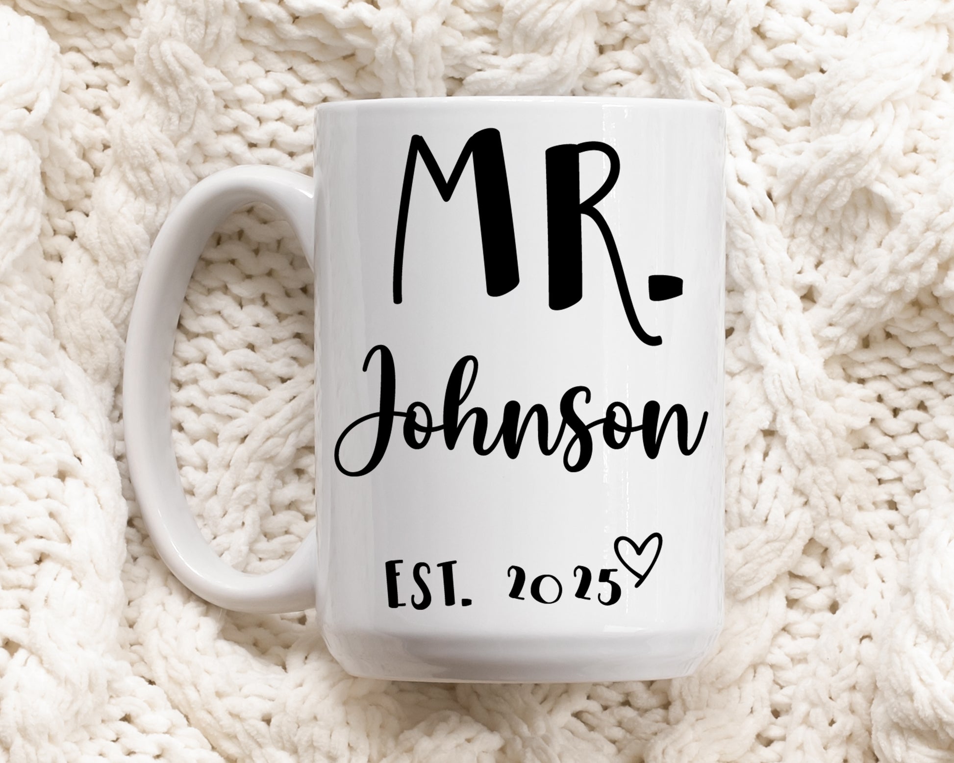 Custom Wife Tea Cup, Personalized Wedding Mug - Perfect Gift!