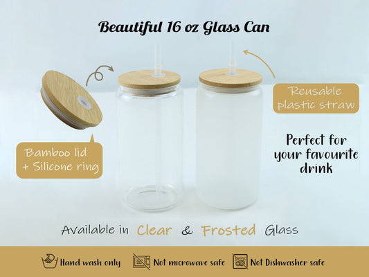 Customizable Glass Tumbler, Aesthetic Couple Travel Cup, Valentine's Gift