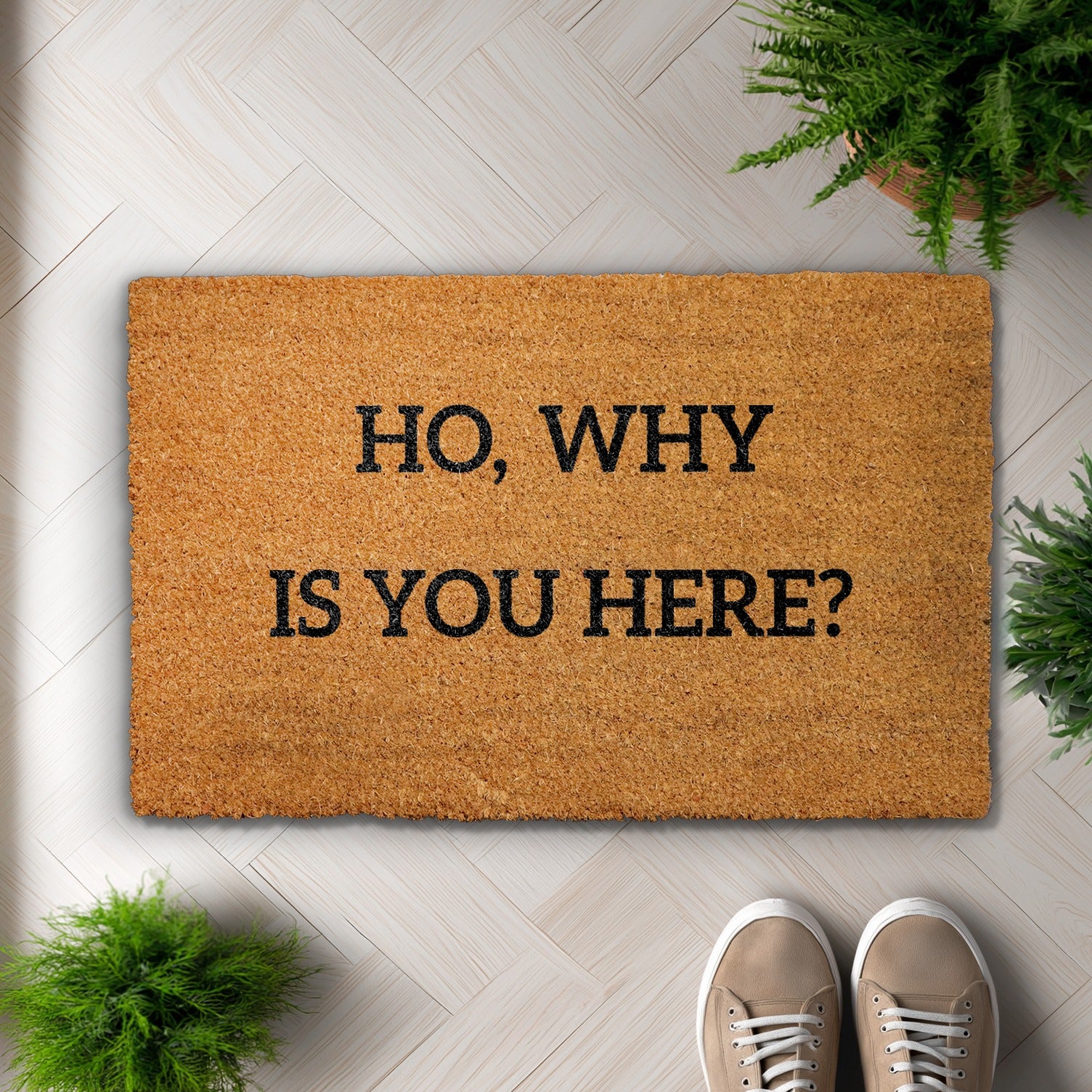 Humorous Doormat: Rude & Sarcastic Front Porch Rug for Home