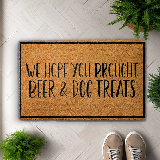 Welcome Guests with Humorous Dog Lover Doormat, Perfect Housewarming Gift
