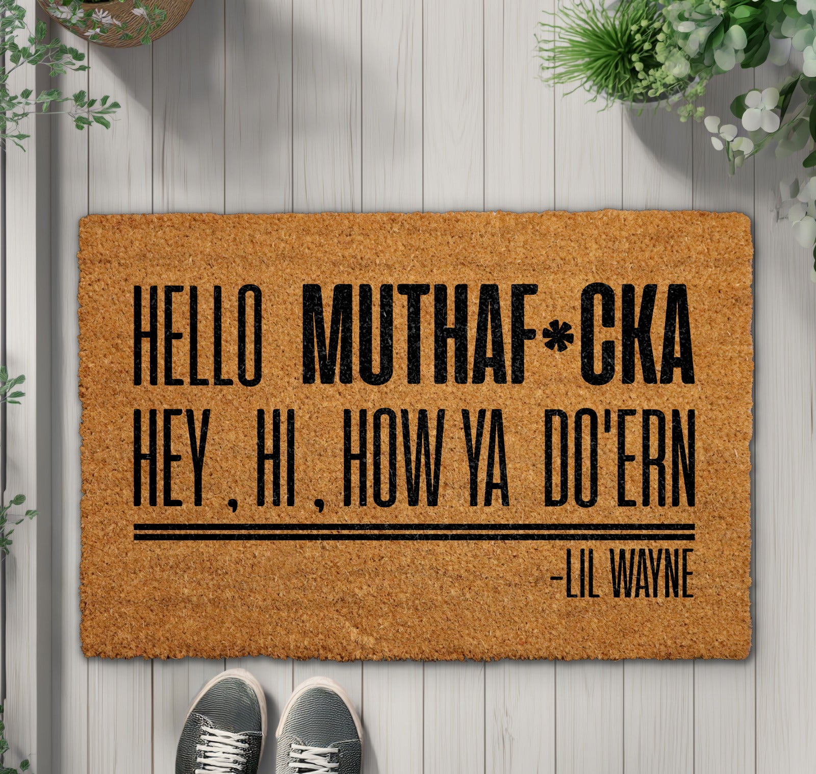Rapper Fan's Must-Have: Hello Muthafucka Doormat, Hip-Hop Inspired