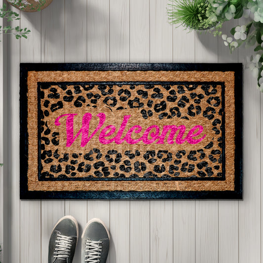 Wild Leopard Print Doormat, Stylish Home Decor Gift