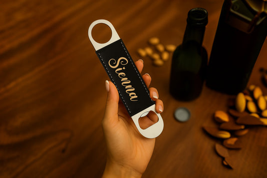 Custom Engraved Bottle Opener, Personalized Groomsman Gift with Name