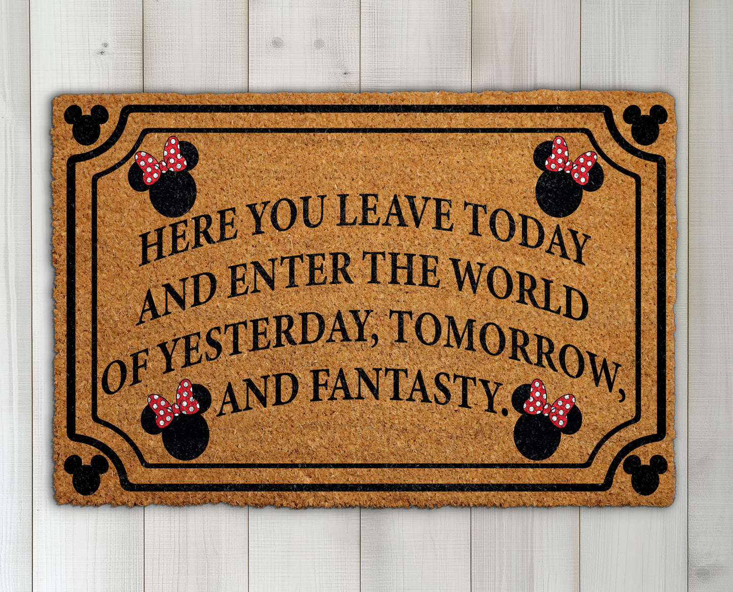 Disney Lovers Housewarming: Magical World Doormat for Front Porch