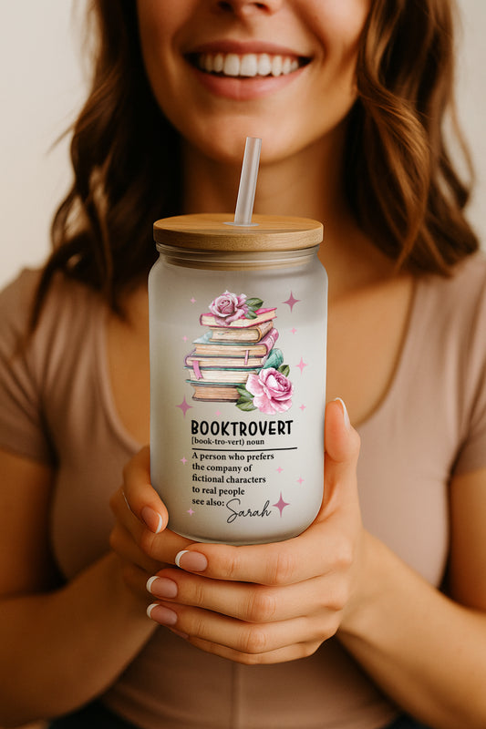Personalized Bookish Glassware: Book Lovers' Stylish Sips, Anywhere!