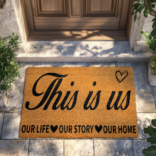 Our Life, Our Story, Our Home - Heart Theme Doormat