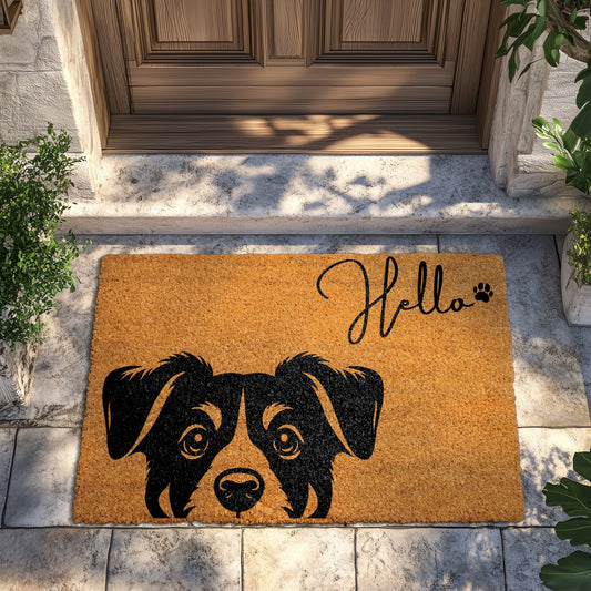 Cute Dog Welcome Mat, Perfect Housewarming Gift for Dog Lovers