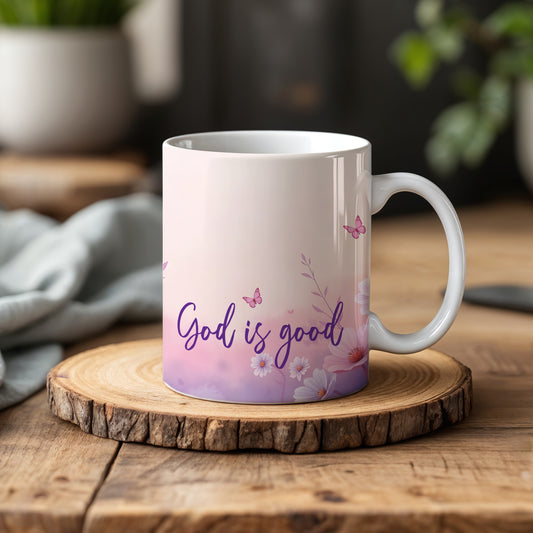 Faithful Daily Scripture Mug, 11oz & 15oz Inspirational Christian Cup