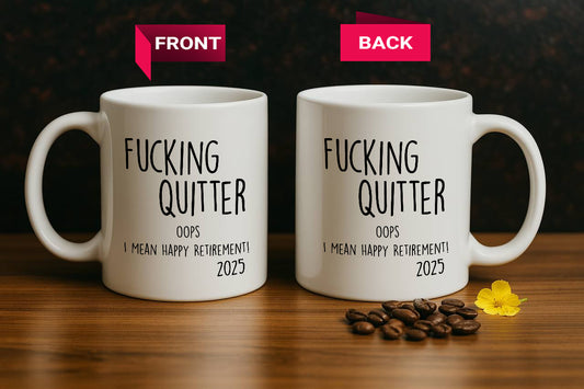 Retirement Coffee Mug: Sarcastic Farewell Gift for Coworker Celebration