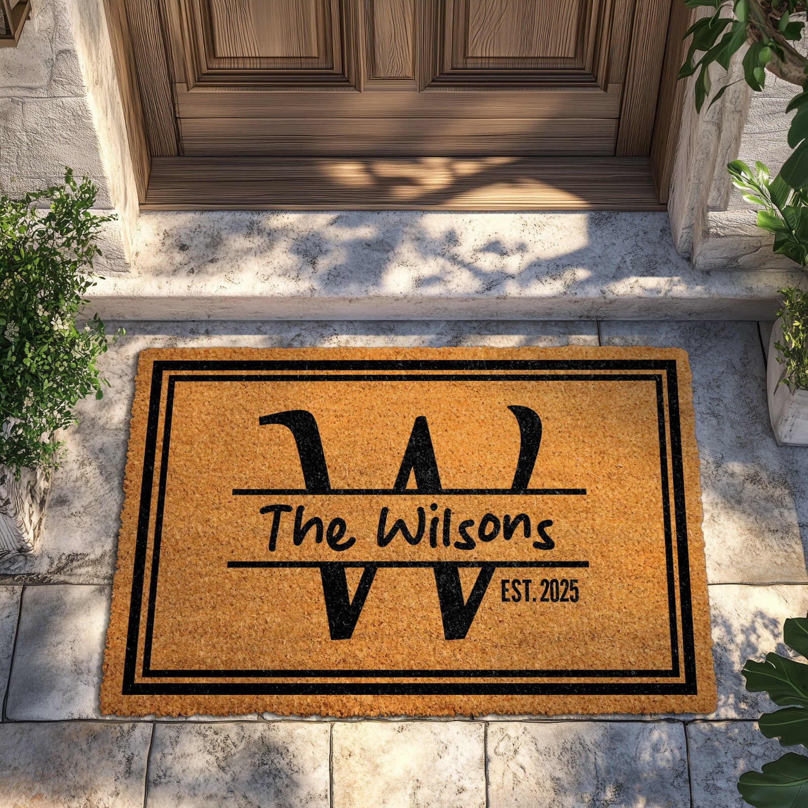 Custom Family Name Doormat, Perfect Housewarming & Wedding Gift