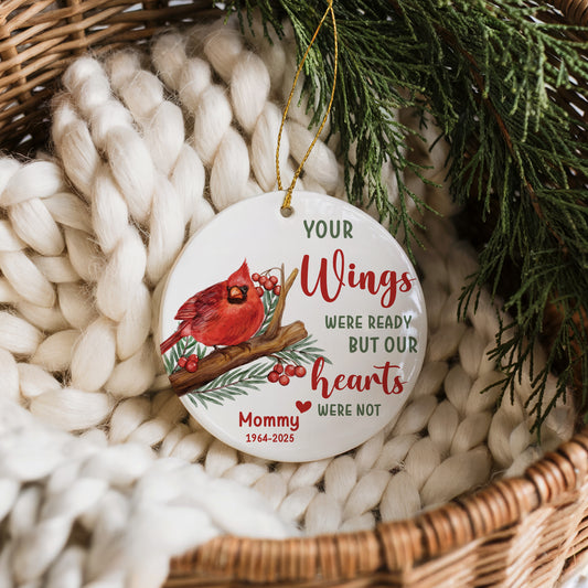 Loving Memory Ornament: Cardinal Theme, Heartfelt Sympathy Keepsake