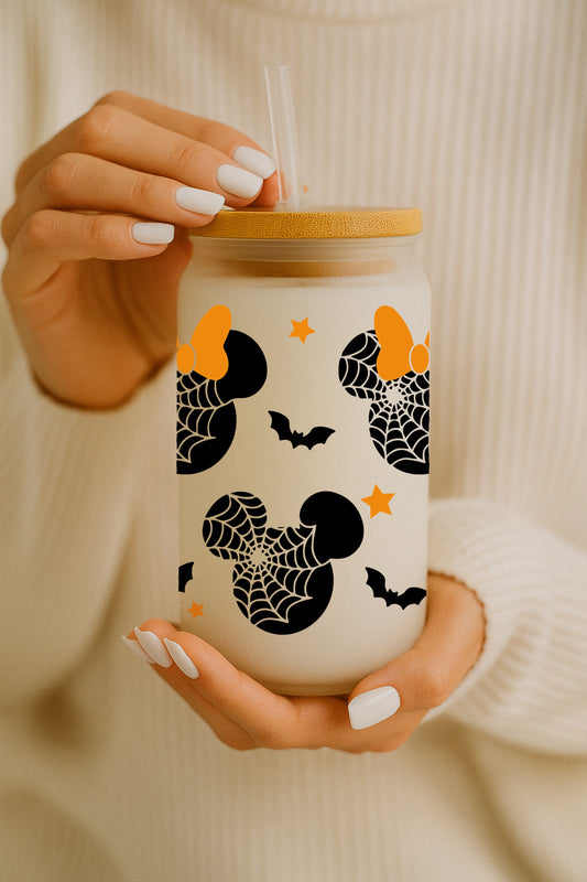 Mickey, Minnie Disney Halloween Can Tumbler - Spooky Season Giftware