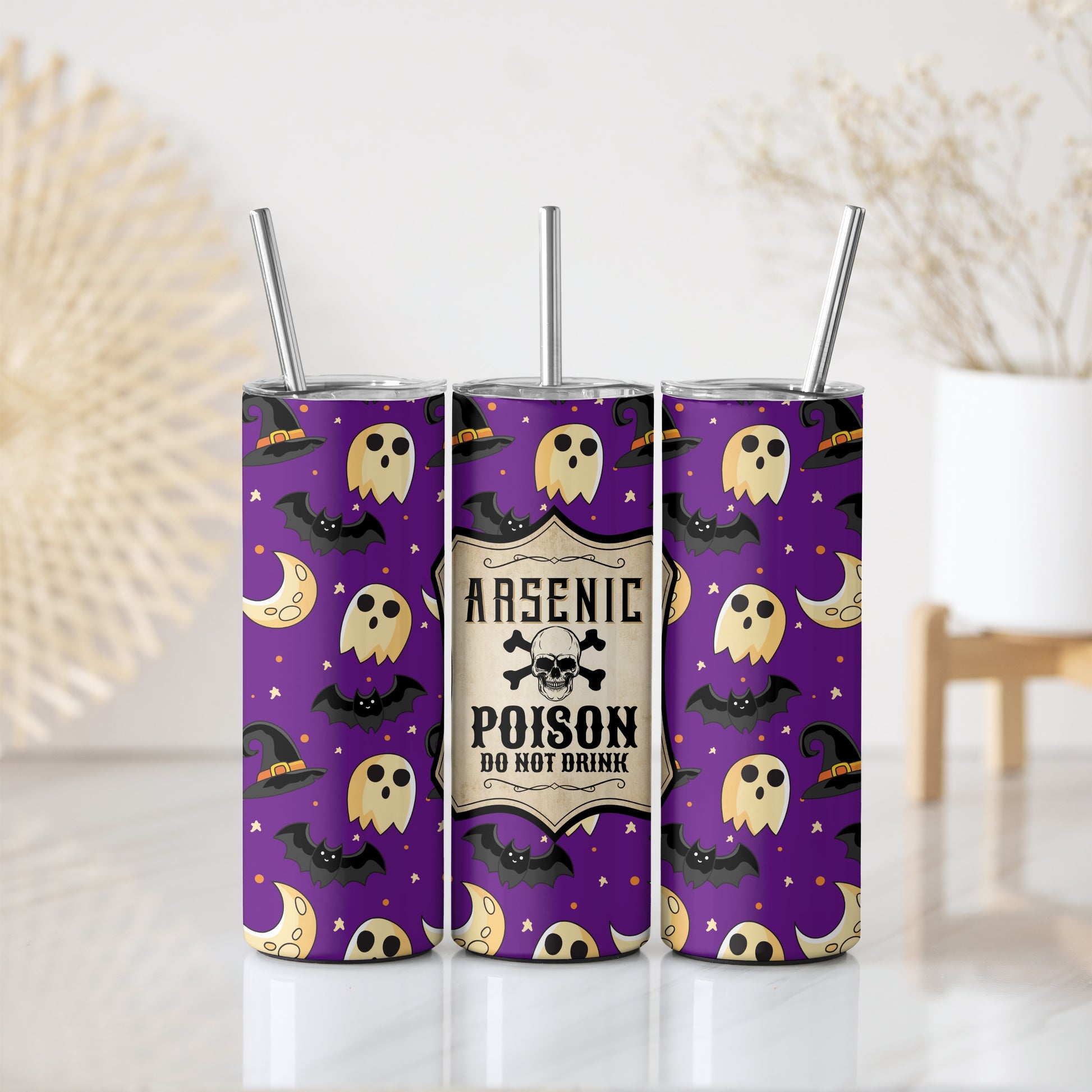 Adorable Halloween Tumbler, Spooky Steel Water Bottle, Fun Kids Drinkware