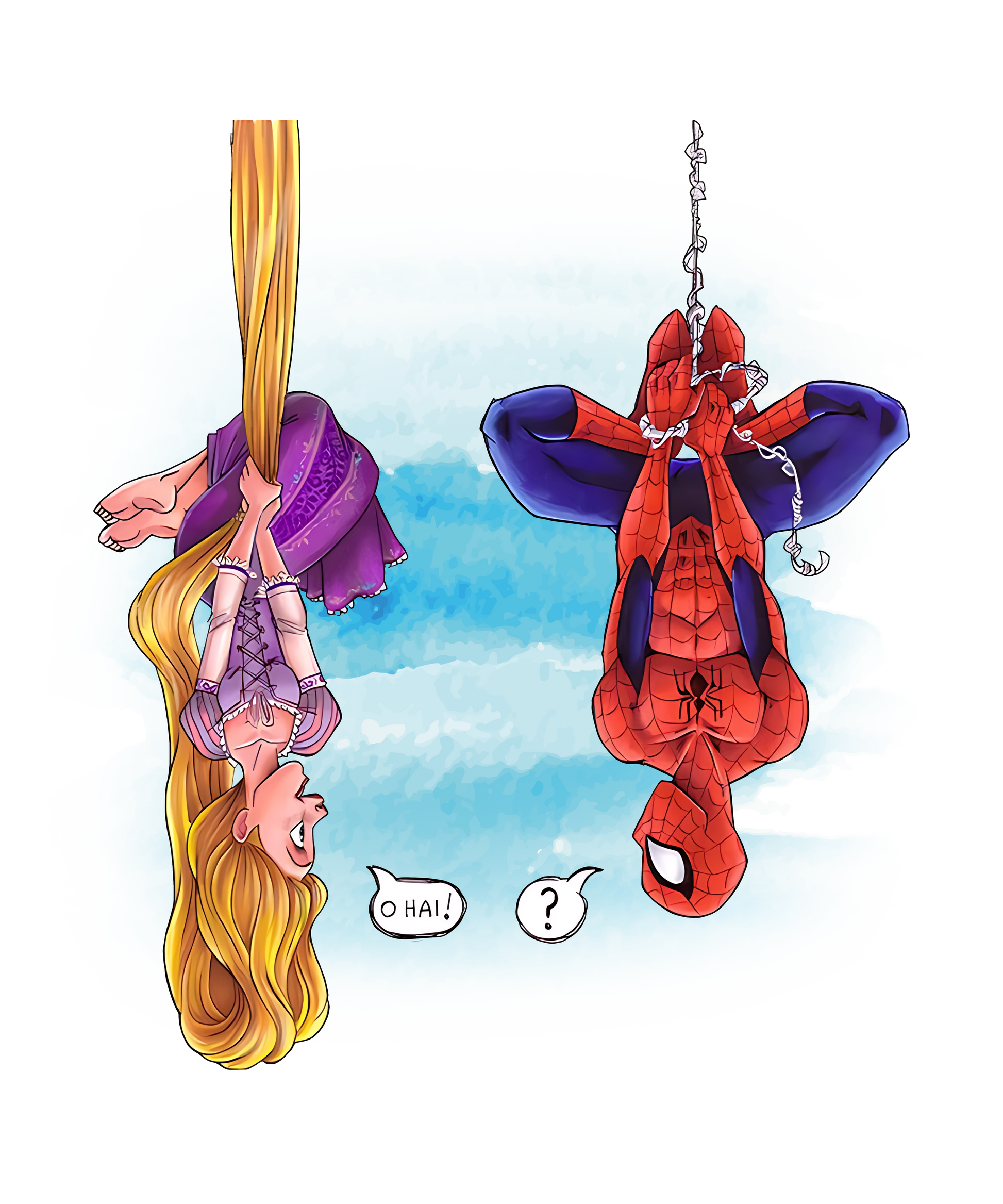 Rapunzel & Spider-Man Ceramic Mug: Disney-Marvel Crossover Superhero Gift!