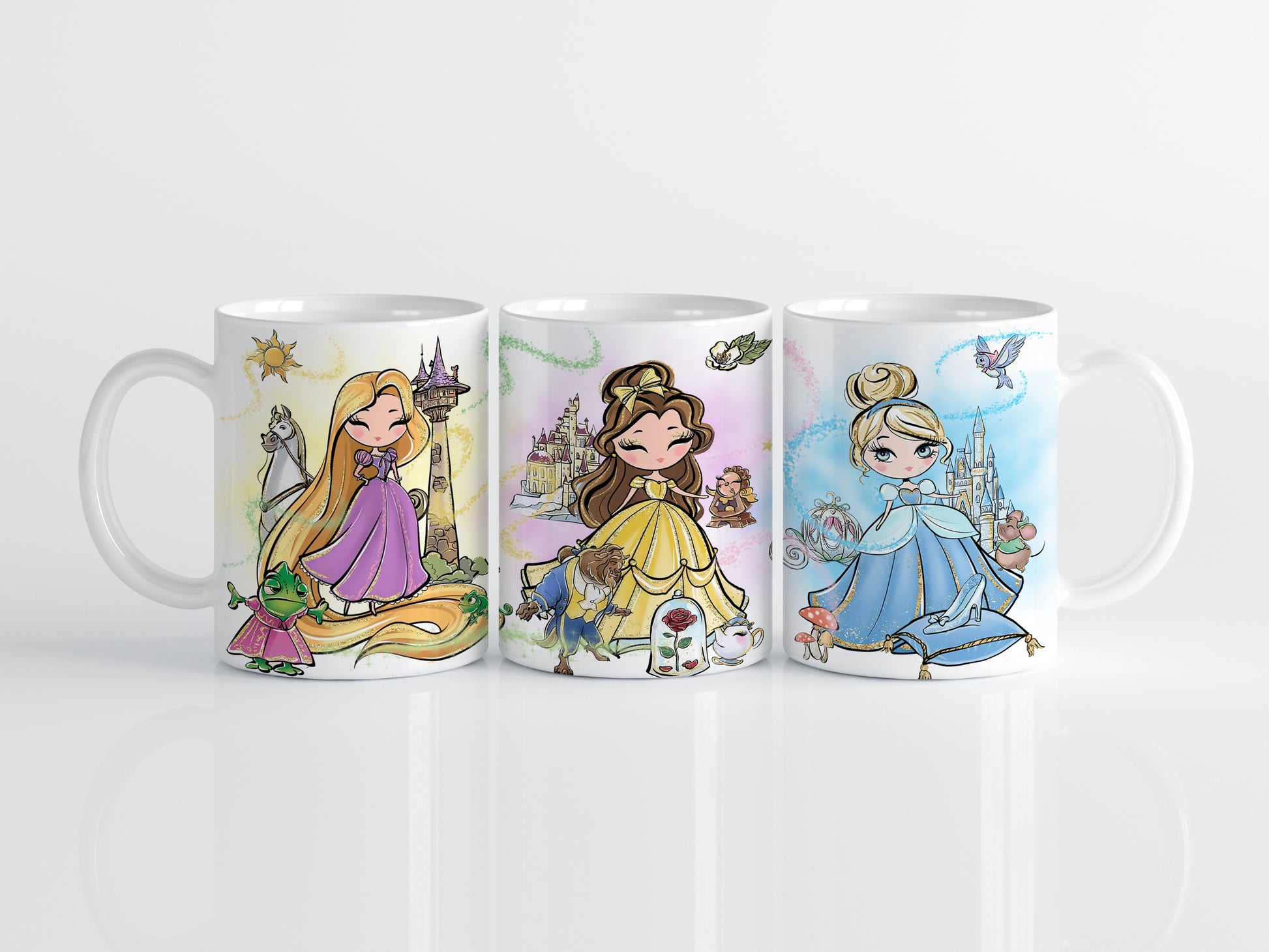 Enchanting Disney Princess Ceramic Mug, Magical Tea Party Giftware