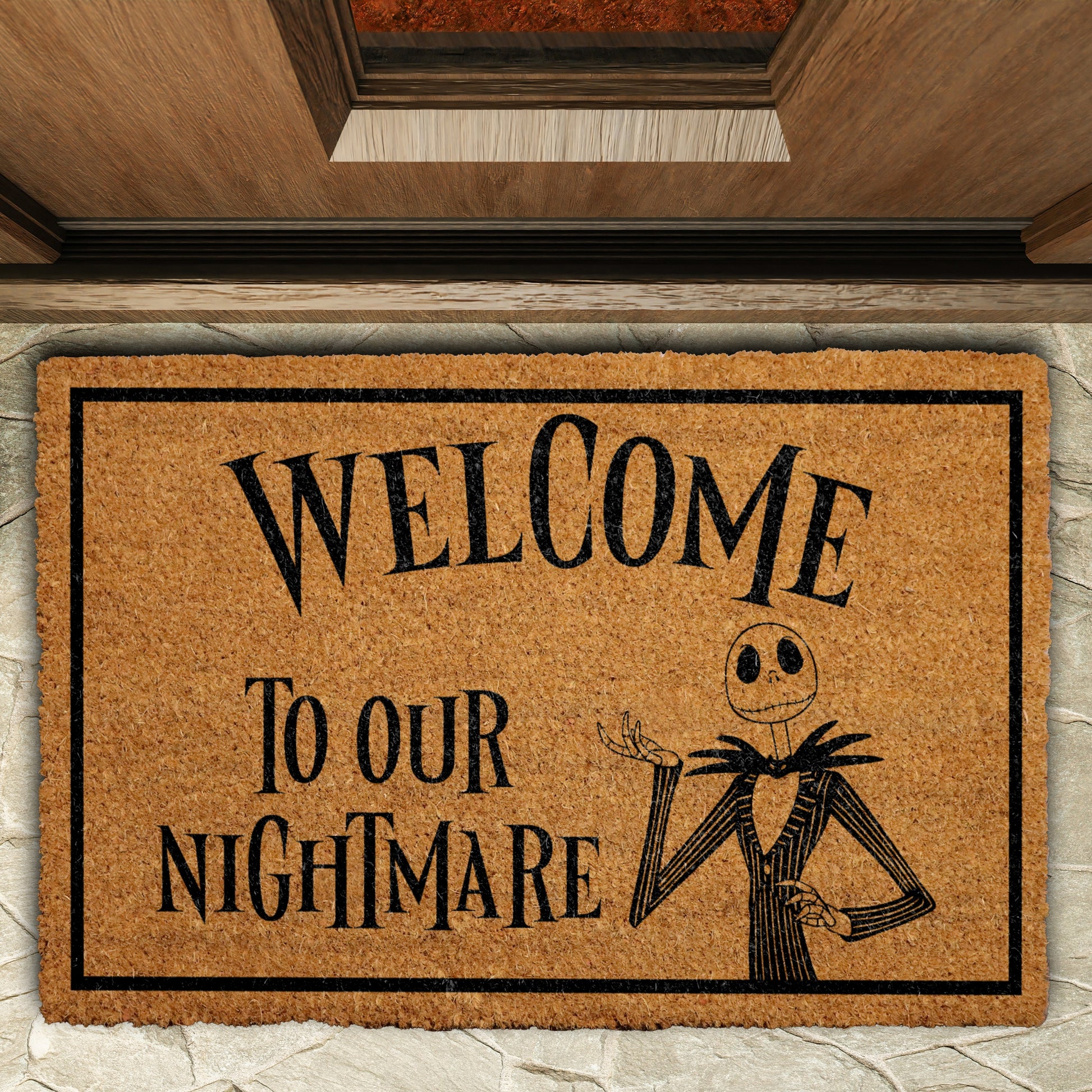 Spook up your doorstep with our Nightmare Welcome Mat!
