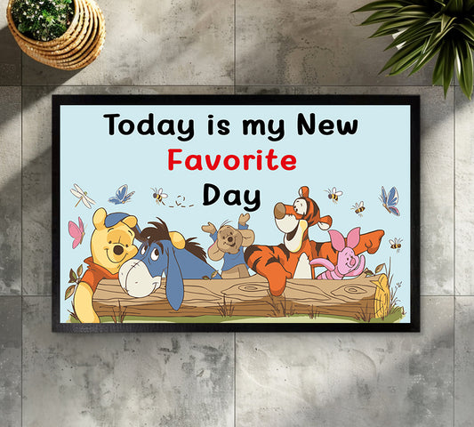 Whimsical Winnie The Pooh Welcome Mat for Disney Fans