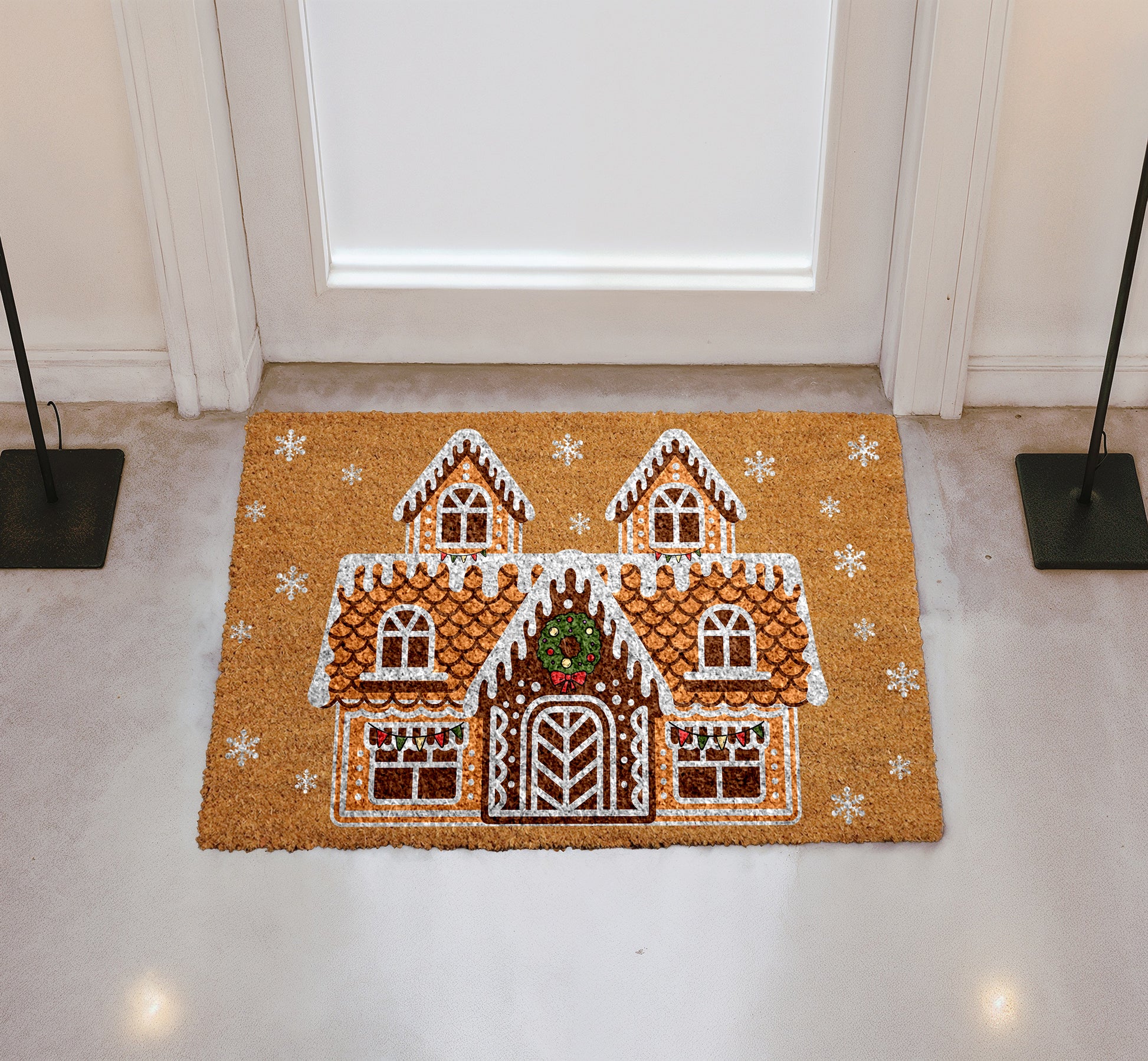 Spice up Your Entryway with Festive Winter Welcome Mat