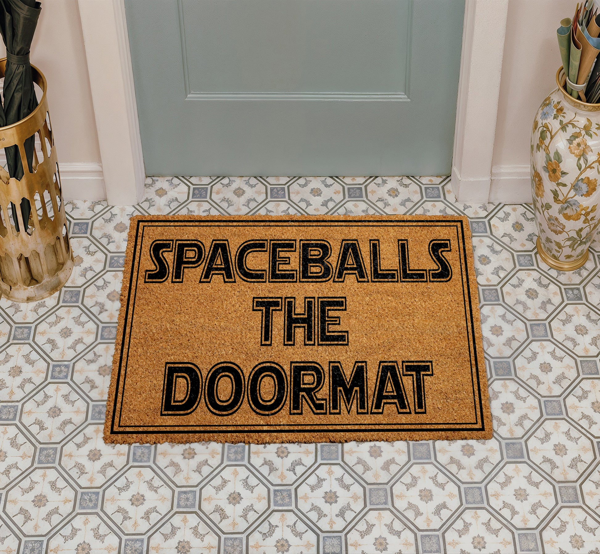 Spaceballs Doormat: Sci-Fi Themed Comedy Welcome Mat for Housewarming