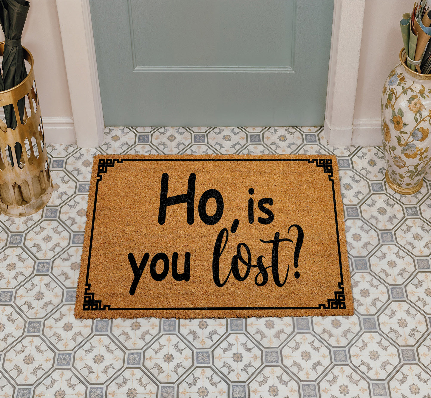 Sassy Christmas Doormat: Humorous Welcome Rug for Fun Home Decor