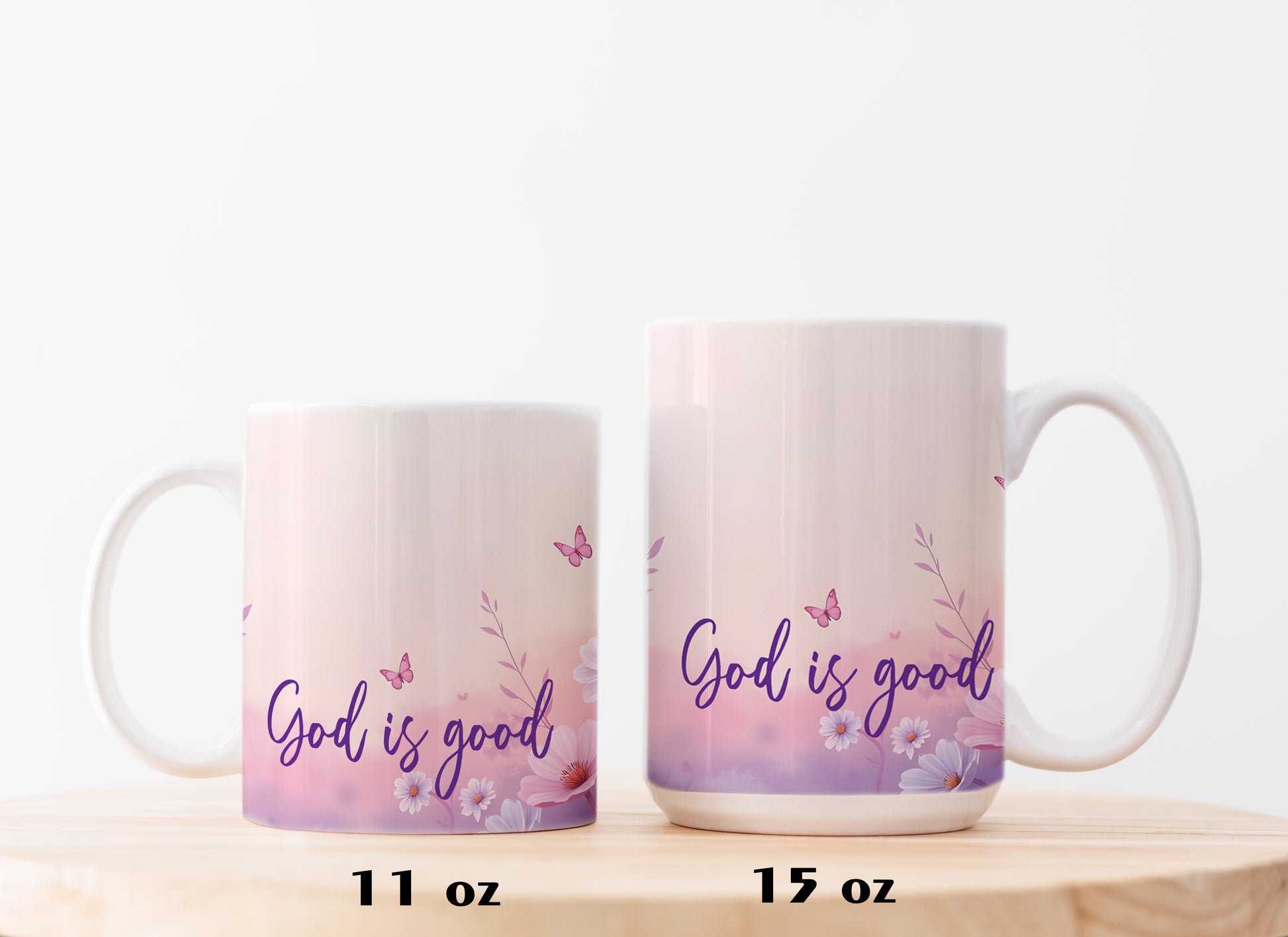 Faithful Daily Scripture Mug, 11oz & 15oz Inspirational Christian Cup