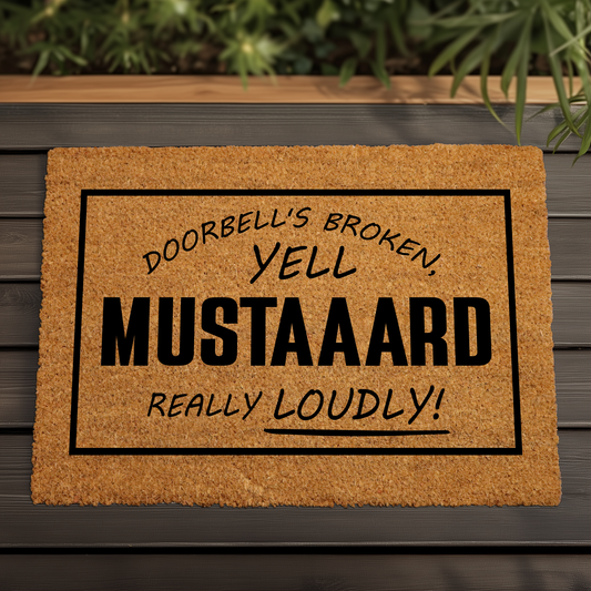 Quirky Coir Doormat, Funny Welcome Mat, Unique Home Decor Gift