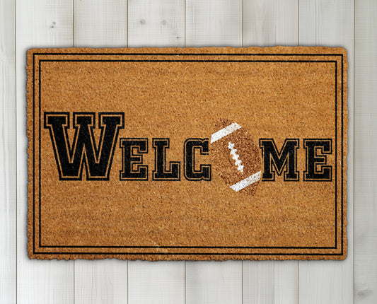 Football Lover's Welcome: Touchdown Outdoor Doormat, Perfect Sports Fan Gift