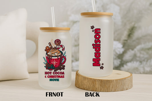 Customize Your Christmas Movie Marathon Experience with Personalizable Festive Tumbler