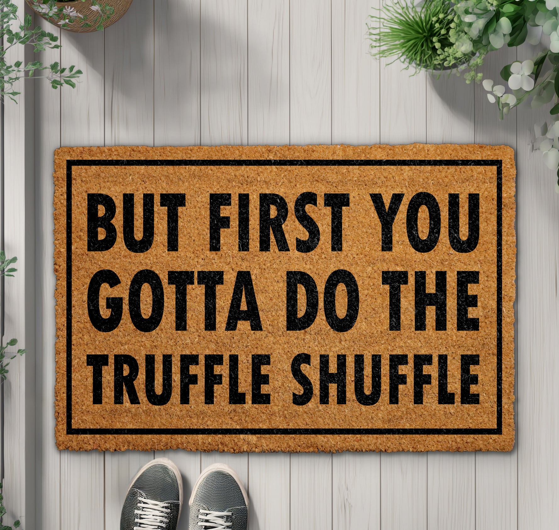 Quirky Coco Doormat: Retro Movie Quotes Rug for Housewarming Fun