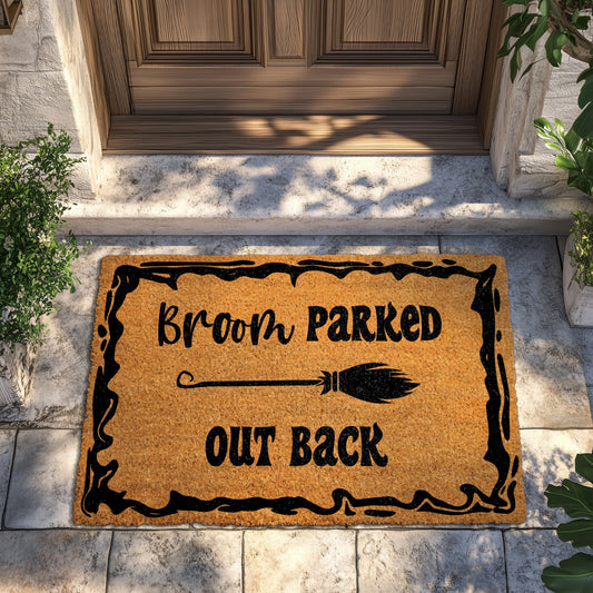 Witchy Front Porch Decor, Funny Halloween Entrance Mat, Spooky Rug