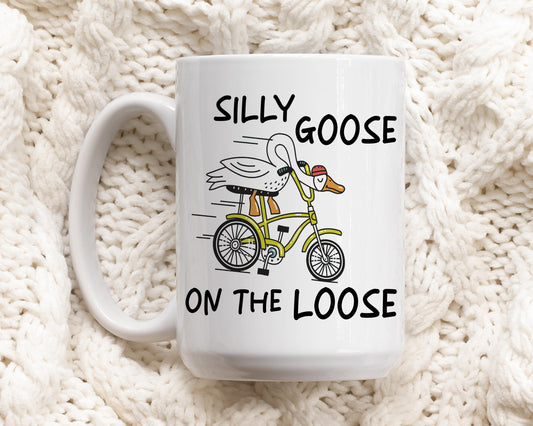 Whimsical Goose Coffee Mug for Animal Lovers, Cute & Quirky