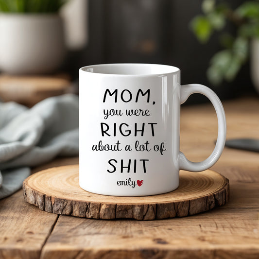 Custom Mom Ceramic Mug, Funny Mother's Day Tea Cup