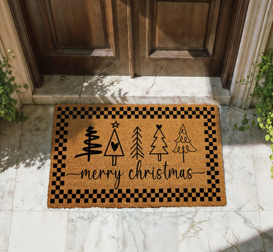 Cozy Christmas Doormat, Festive Xmas Home Decor, Housewarming Gift