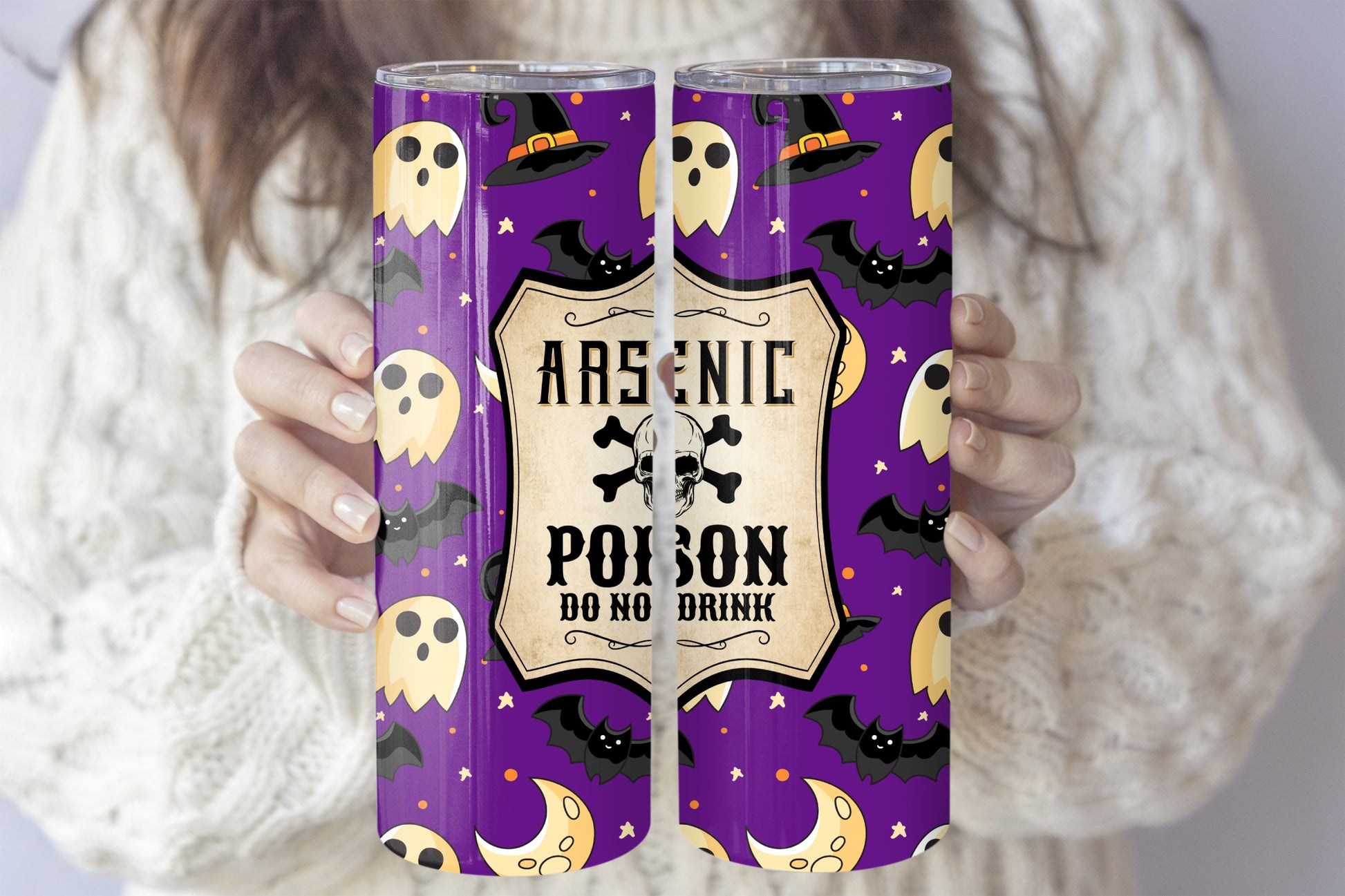 Adorable Halloween Tumbler, Spooky Steel Water Bottle, Fun Kids Drinkware