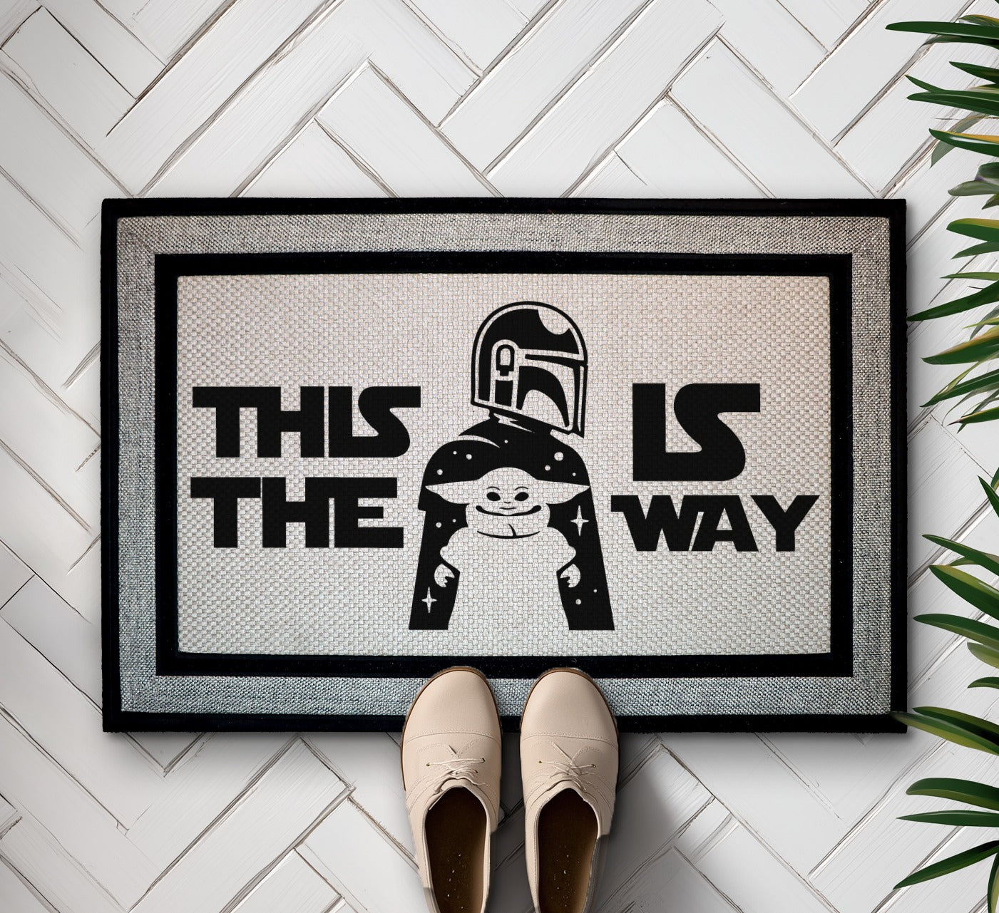Elevate Your Entryway with Our Star Wars-Inspired Welcome Mat