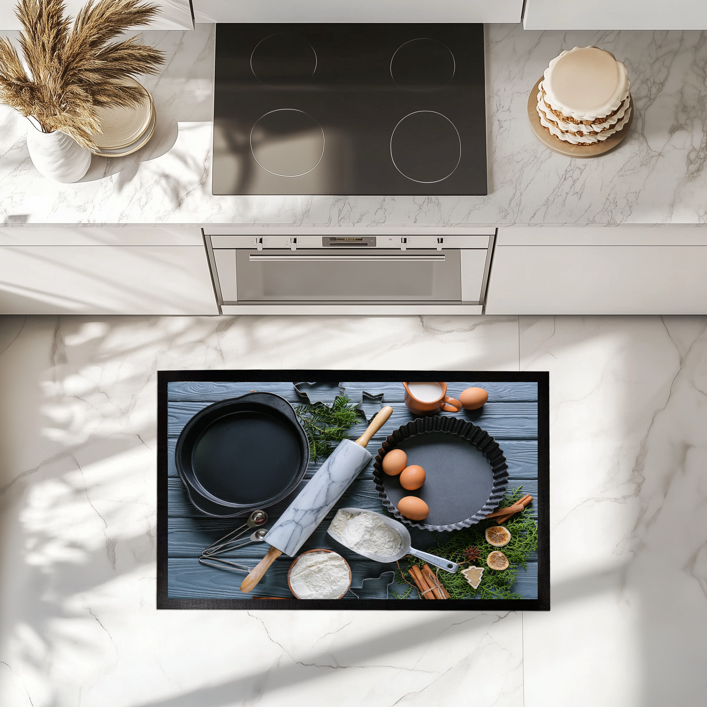 Enhance Your Kitchen with Modern, Sleek, Cozy Floor Mat